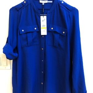 Brand new - Calvin Klein Electric Blue Blouse